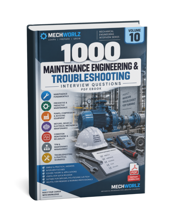 1000 Maintenance Engineering & Troubleshooting Interview Questions PDF | Volume 10