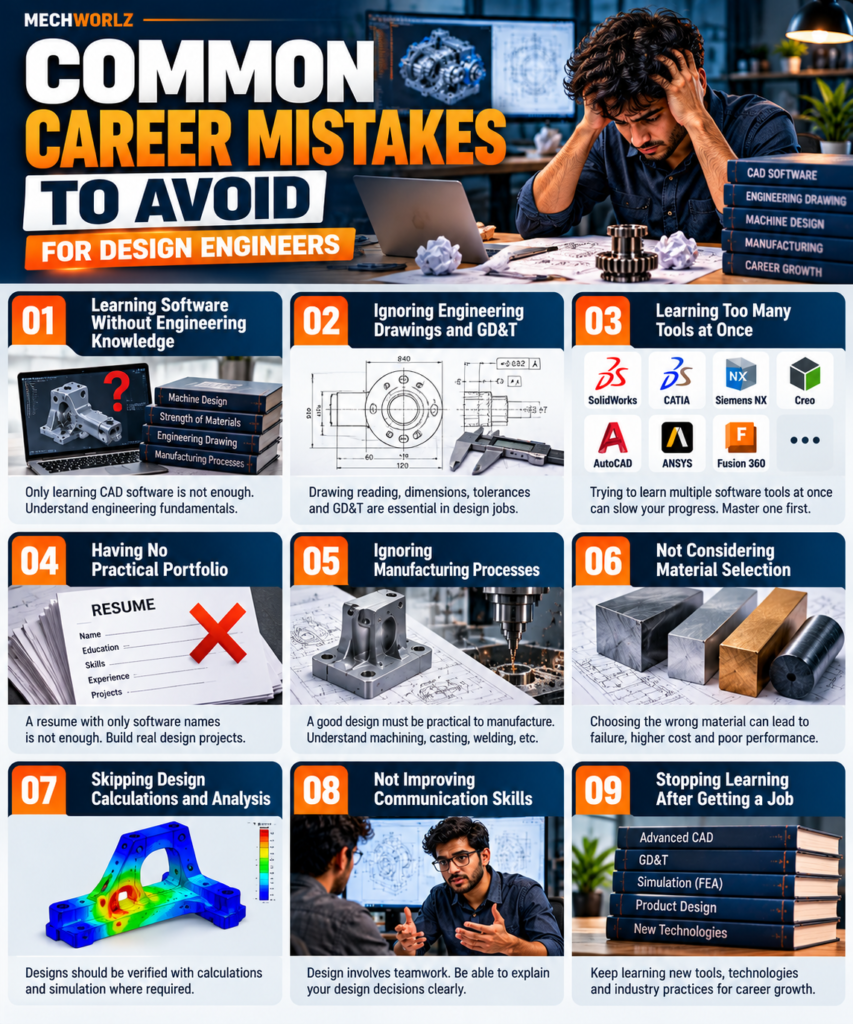 Common career mistakes to avoid as a mechanical Design Engineer